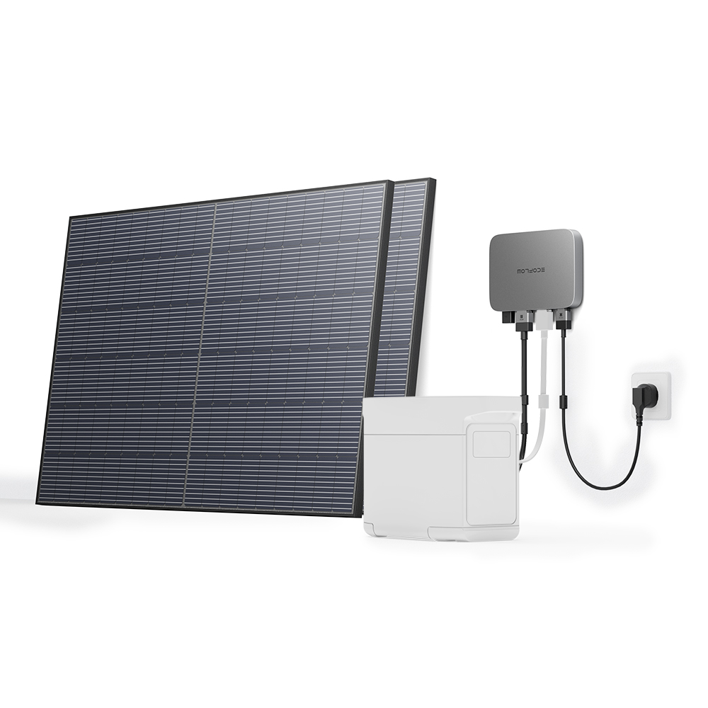 EcoFlow PowerStream Balkonkraftwerk Set (1x 600W Mikrowechselrichter und 2x 400W Starres Solarpanel) EcoFlow PowerStream Balkonkraftwerk Set (1x 600W Mikrowechselrichter und 2x 400W Starres Solarpanel)