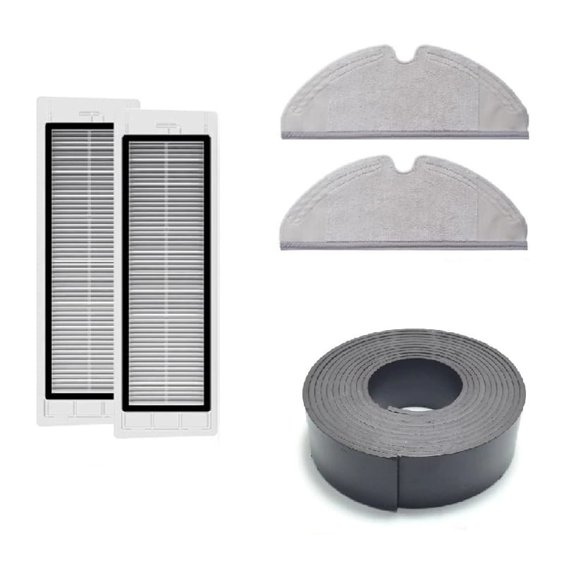 Roborock Zubehörset mit 2x Filter | 2x Mopp und 1x Magnetband Roborock Zubehörset mit 2x Filter | 2x Mopp und 1x Magnetband